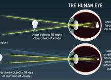 Close Objects Appear Further Away