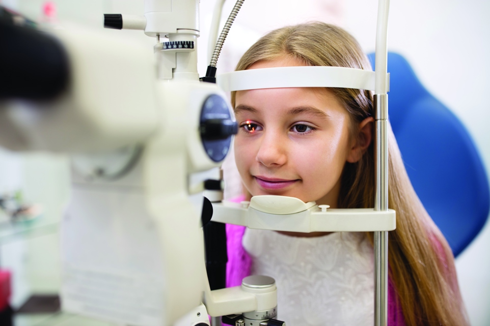Young Child Having An Eye Exam