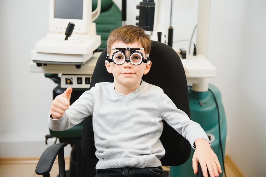 Young Boy Having A Eye Exam