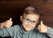 Child Wearing Glasses