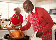 Family Eating Food On Christmas
